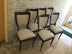 Osvaldo Borsani Chairs Wood Skin 1950 Italy