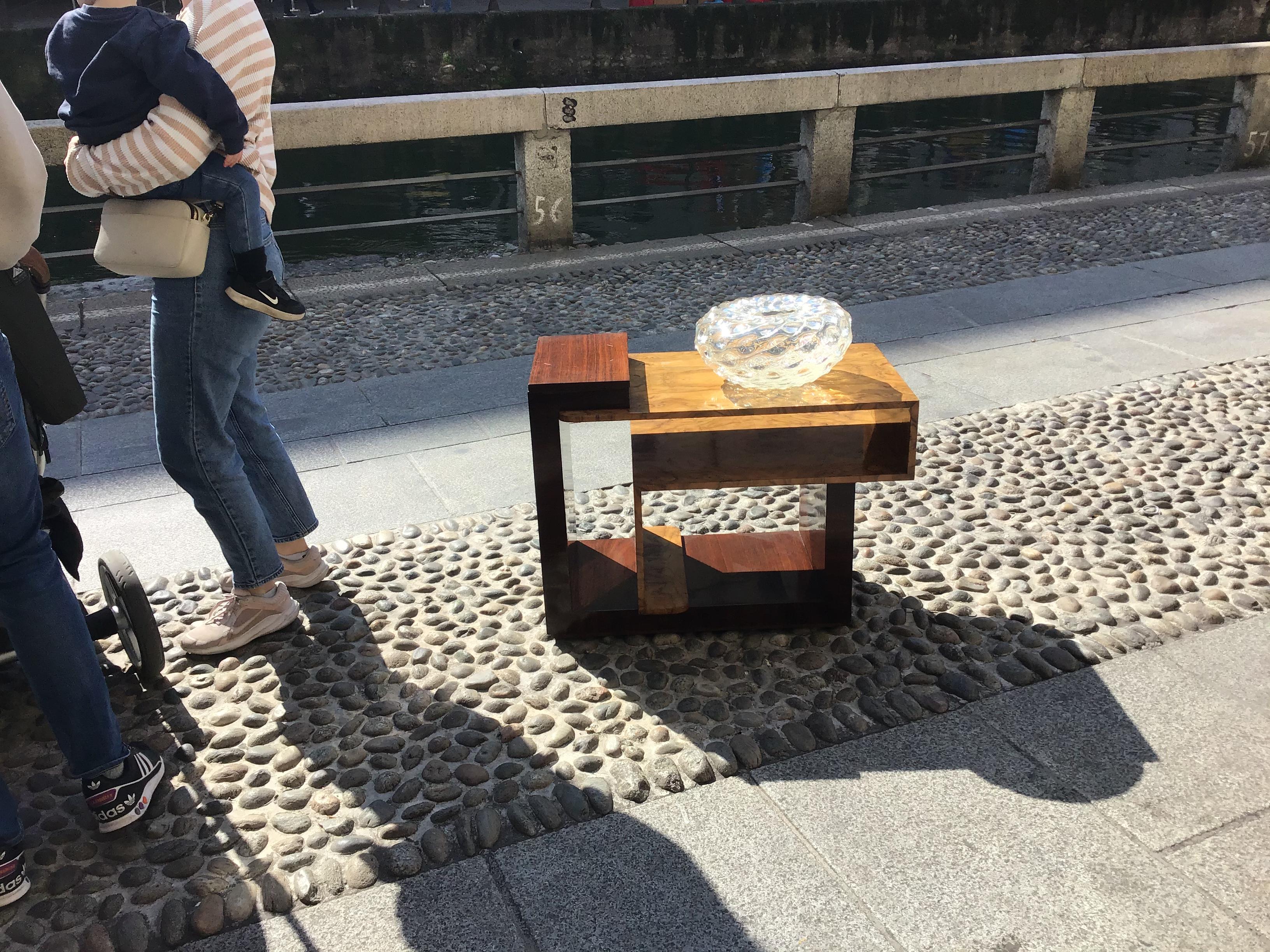 Osvaldo Borsani  Coffe Table/Etagere/secretaire Wood Brass 1940 Italy in vendita 3