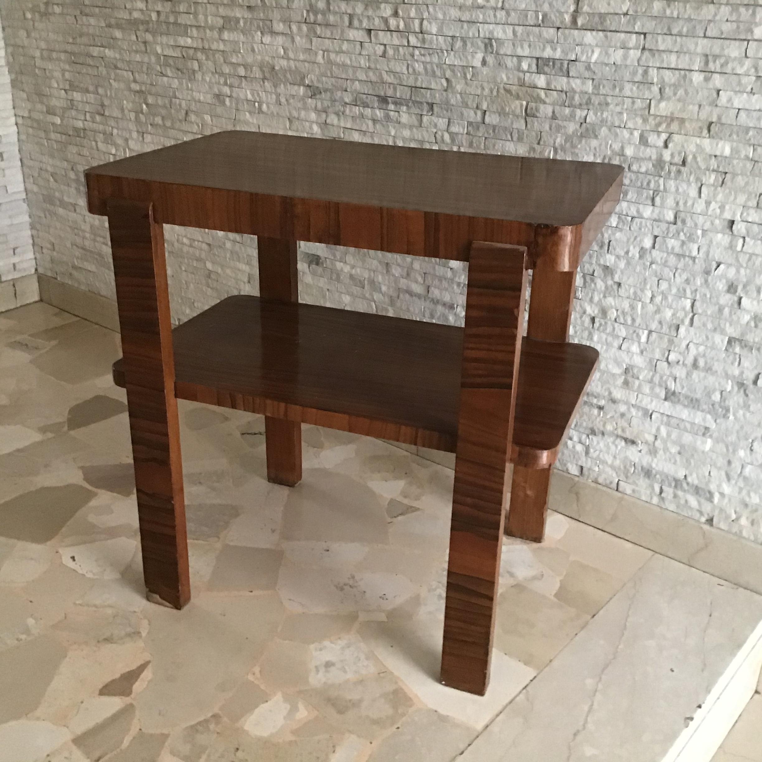 Other Osvaldo Borsani Coffee Table/Etagere Wood 1940 Italy For Sale