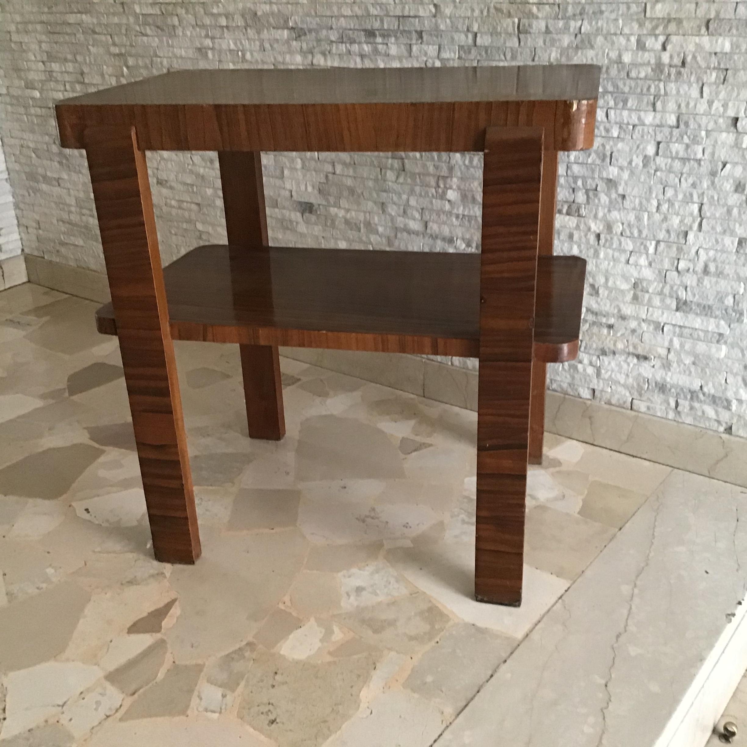 Italian Osvaldo Borsani Coffee Table/Etagere Wood 1940 Italy For Sale