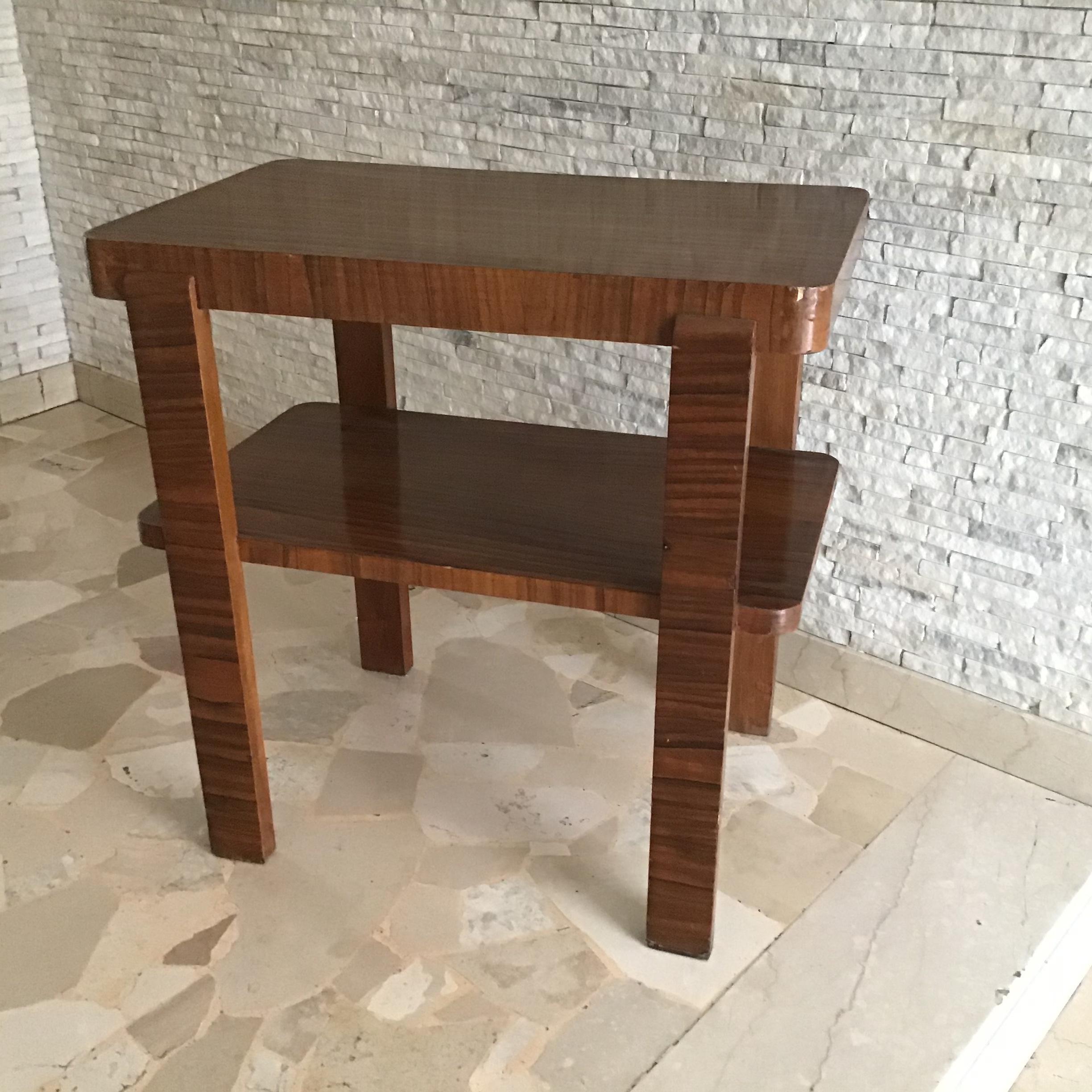 Osvaldo Borsani Coffee Table/Etagere Wood 1940 Italy In Good Condition For Sale In Milano, IT