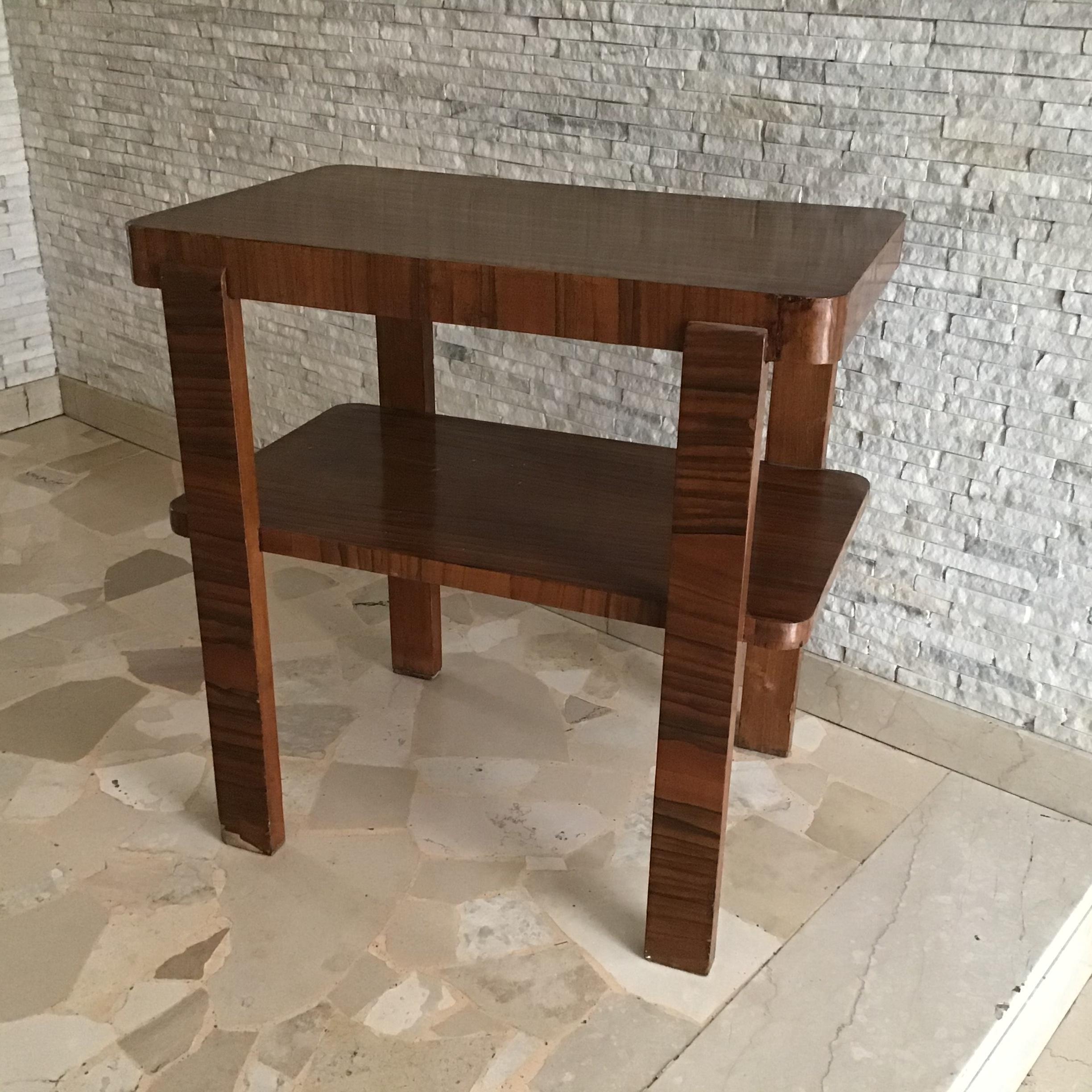 Mid-20th Century Osvaldo Borsani Coffee Table/Etagere Wood 1940 Italy For Sale