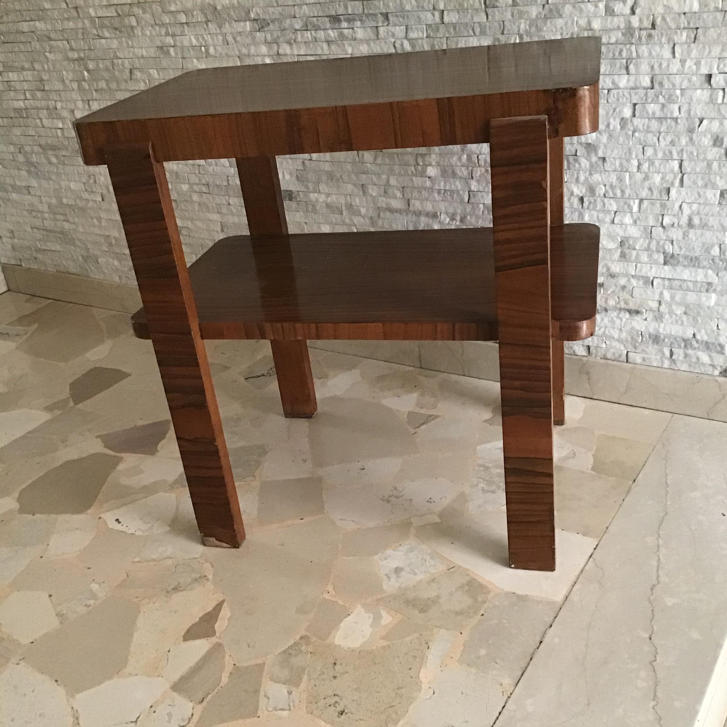 Osvaldo Borsani Coffee Table/Etagere Wood 1940 Italy For Sale 1