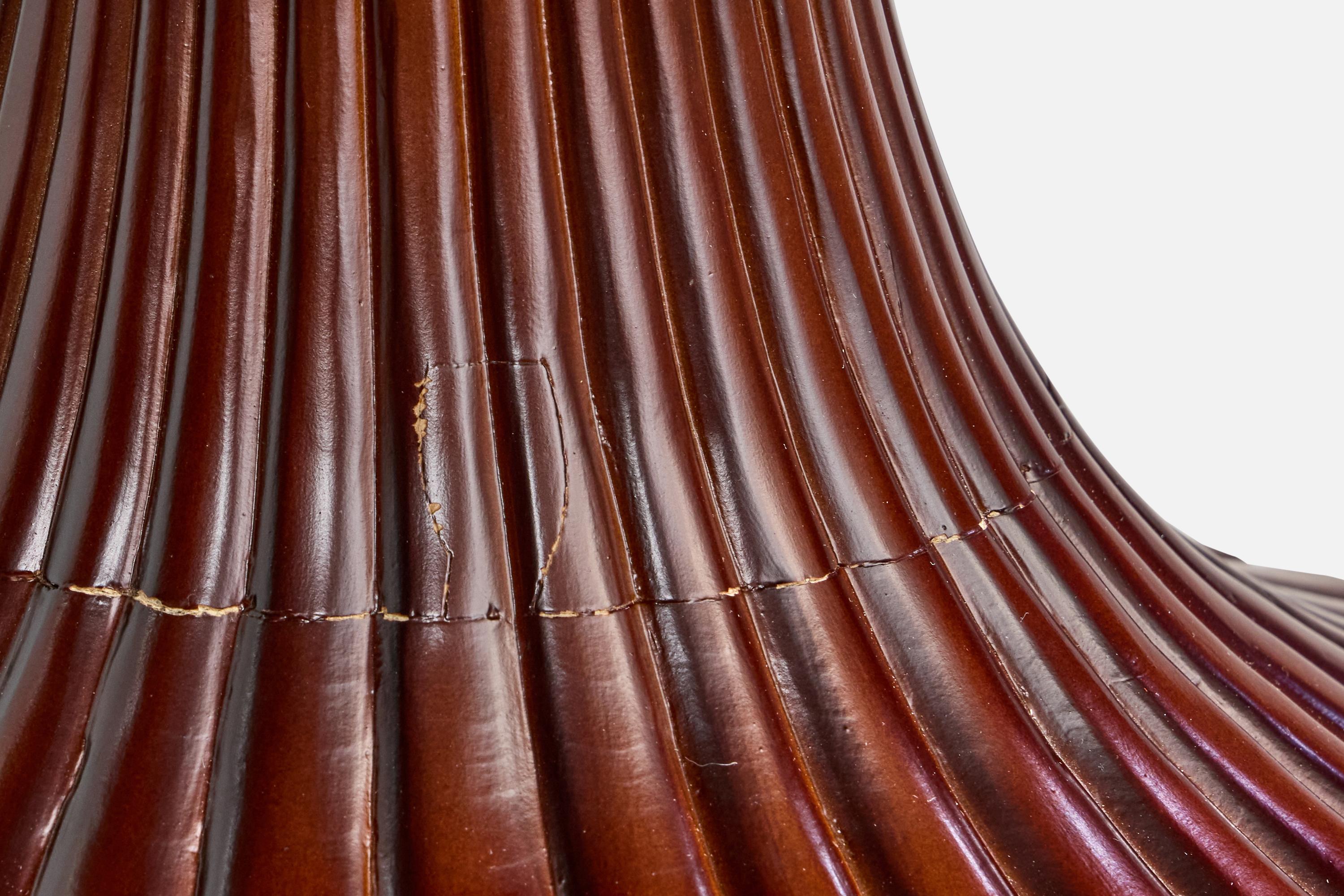 Osvaldo Borsani, Coffee Table, Mahogany, Glass, Italy, 1940s For Sale 4