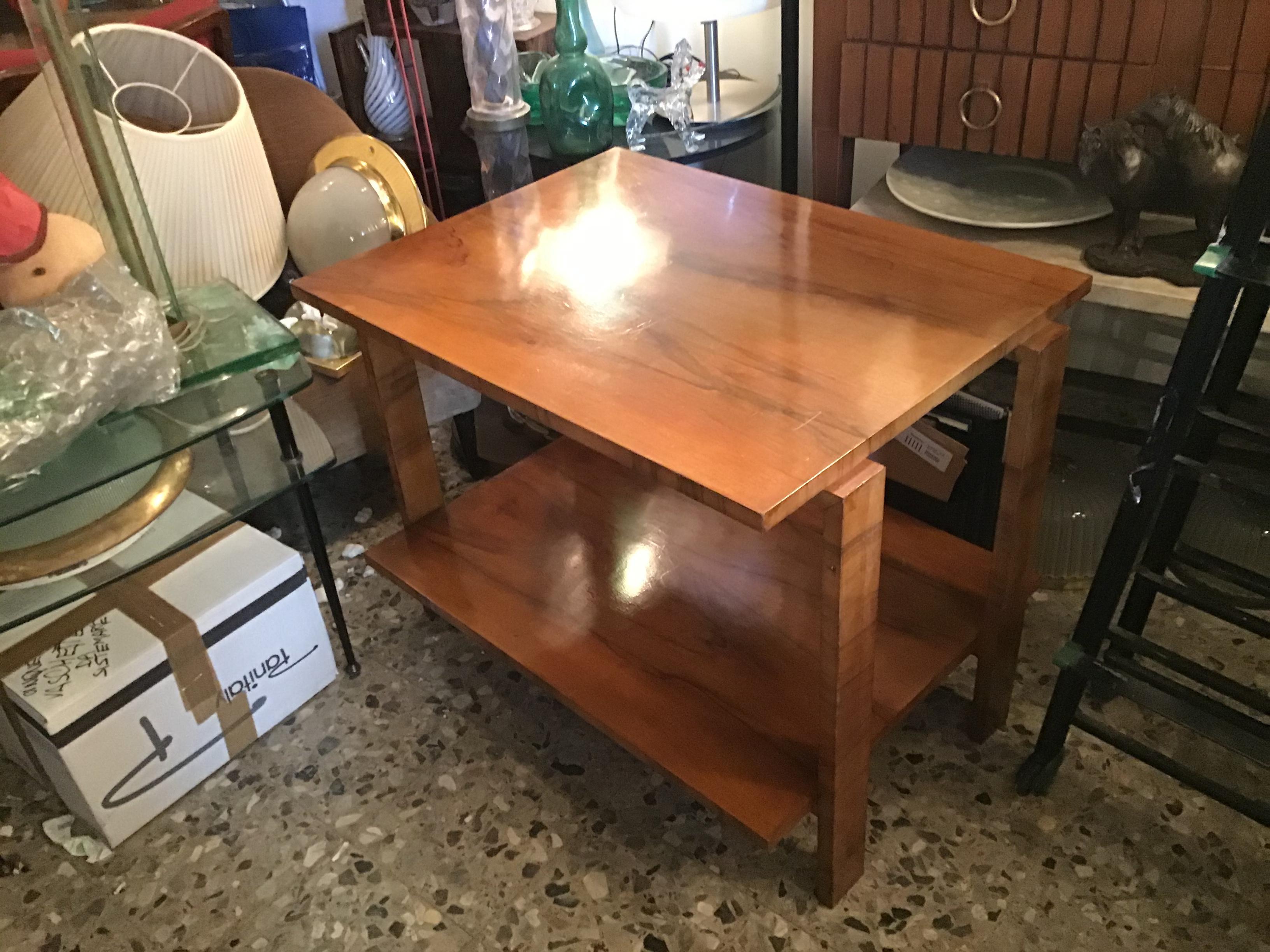 Osvaldo Borsani Coffee Table Wood 1940 Italy  For Sale 2