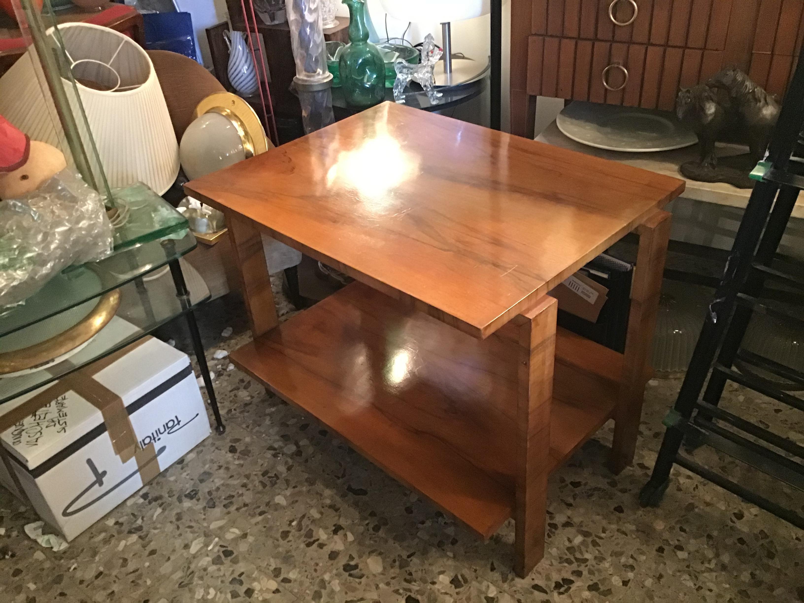 Osvaldo Borsani Coffee Table Wood 1940 Italy  For Sale 3
