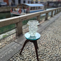 FONTANA ARTE COFFEE TAbLE WOOD GLASS 1950 ITALY