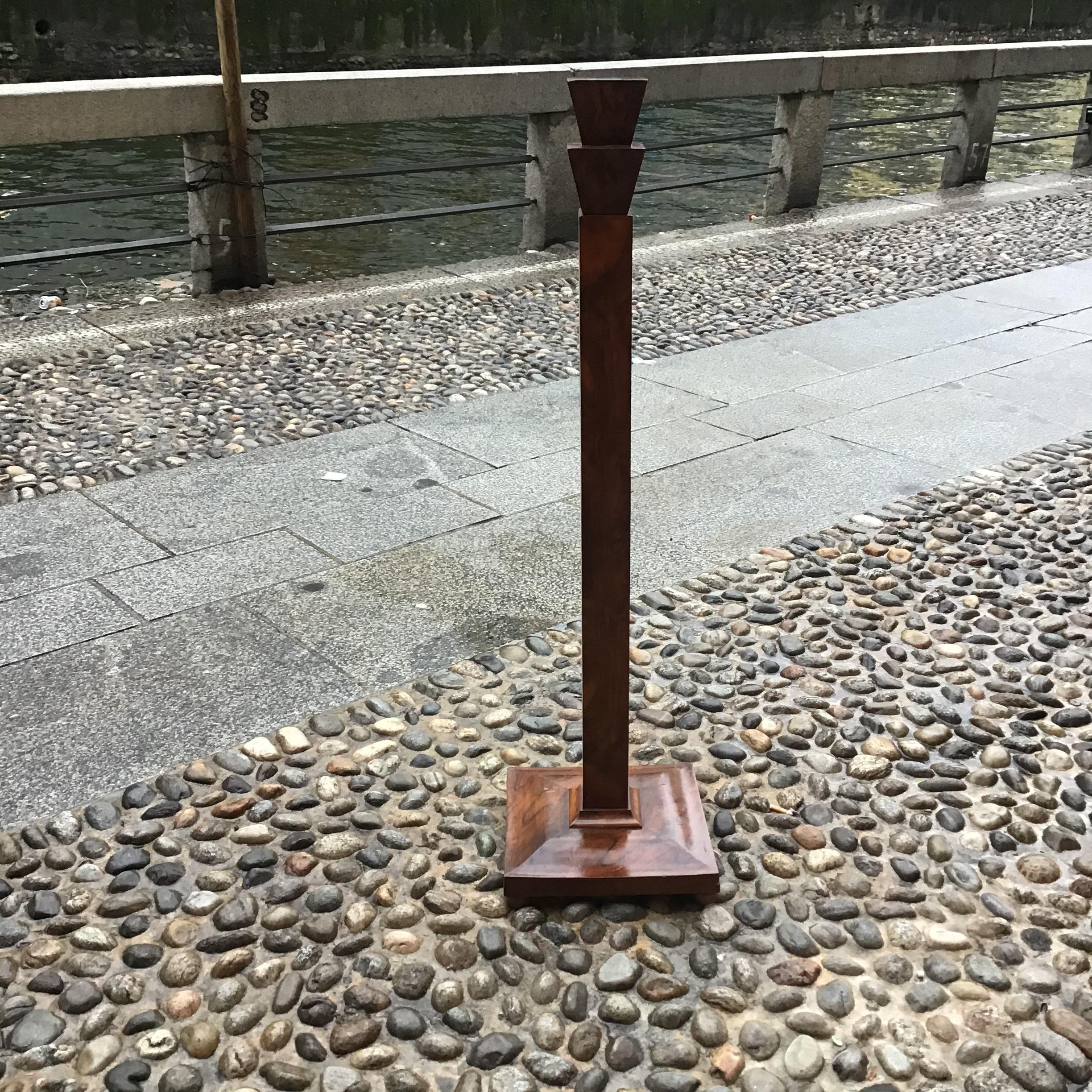 Osvaldo Borsani Colonna /Piedistallo Radica di Noce 1935 Italy In Good Condition For Sale In Milano, IT