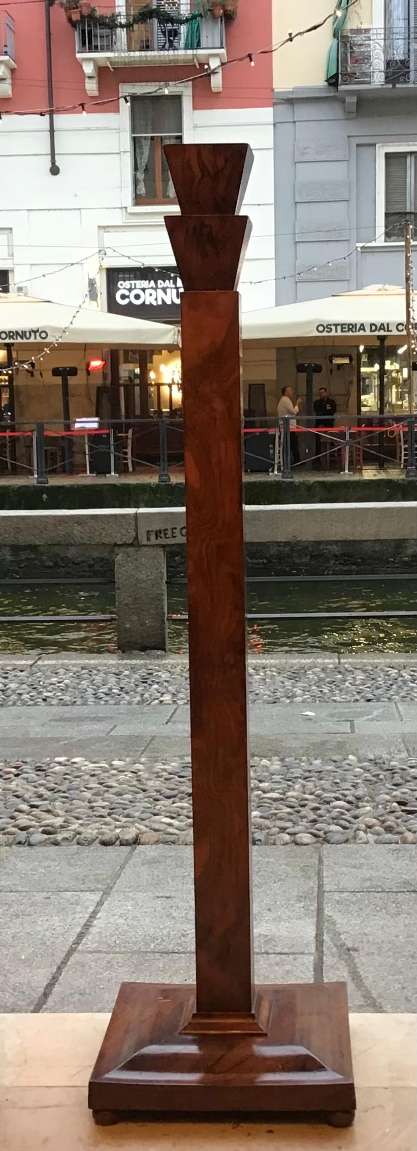 Wood Osvaldo Borsani Colonna /Piedistallo Radica di Noce 1935 Italy For Sale