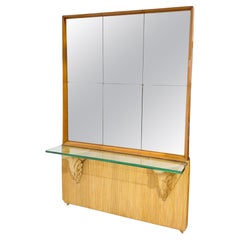 Osvaldo Borsani, Table console avec miroir Circa 1950s