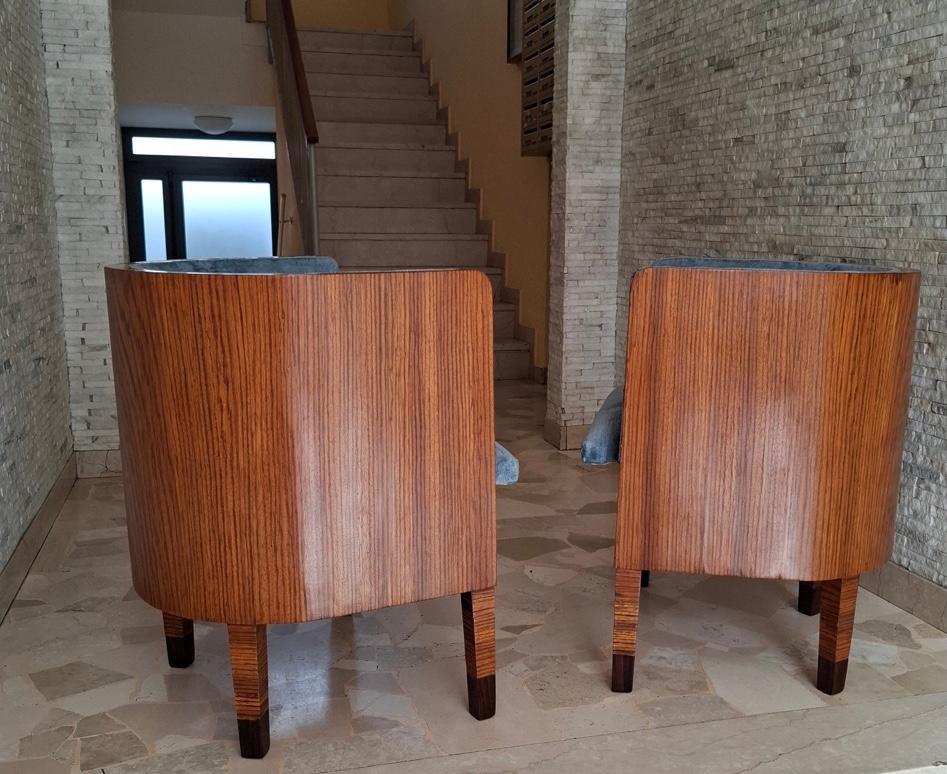 Art Deco Osvaldo Borsani Pair of Armchairs 
