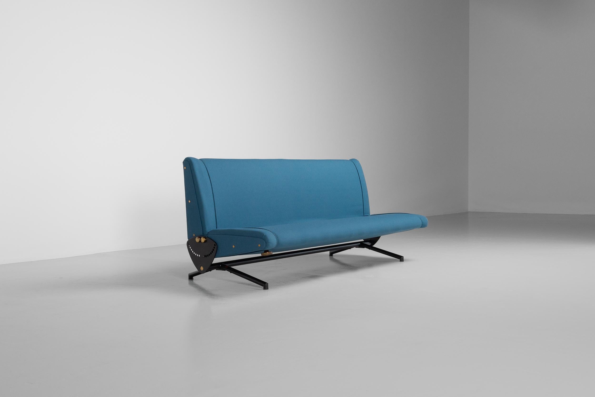 Metal Osvaldo Borsani D70 daybed sofa Tecno Italy 1954 For Sale