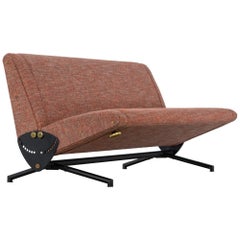 Osvaldo Borsani D70 Sofa & Daybed 1954 by Tecno Italy Reupholstered Mid Century