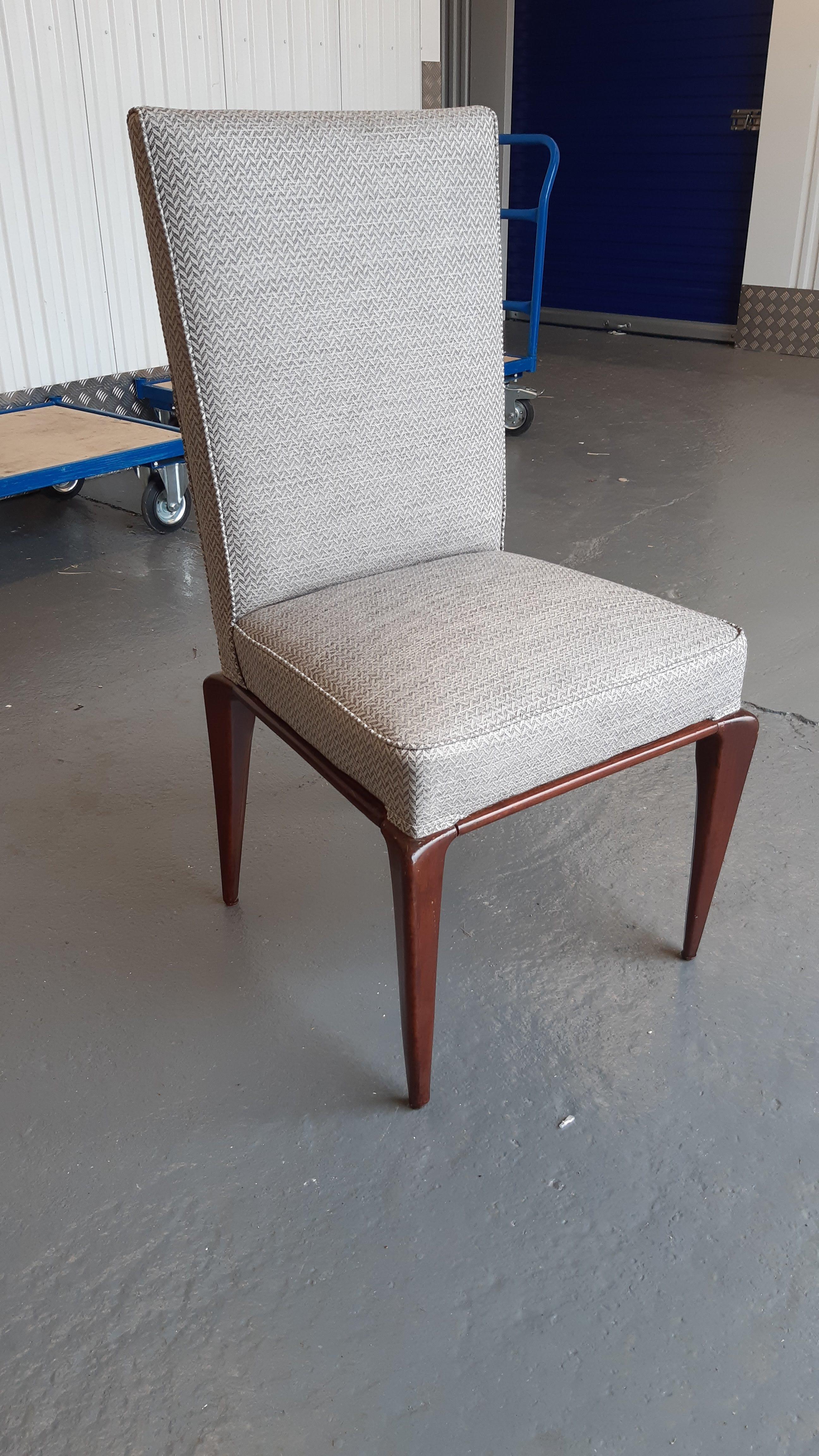 Walnut Italian Dining Chairs For Sale