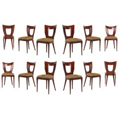 Osvaldo Borsani Dining Chairs in Mahogany