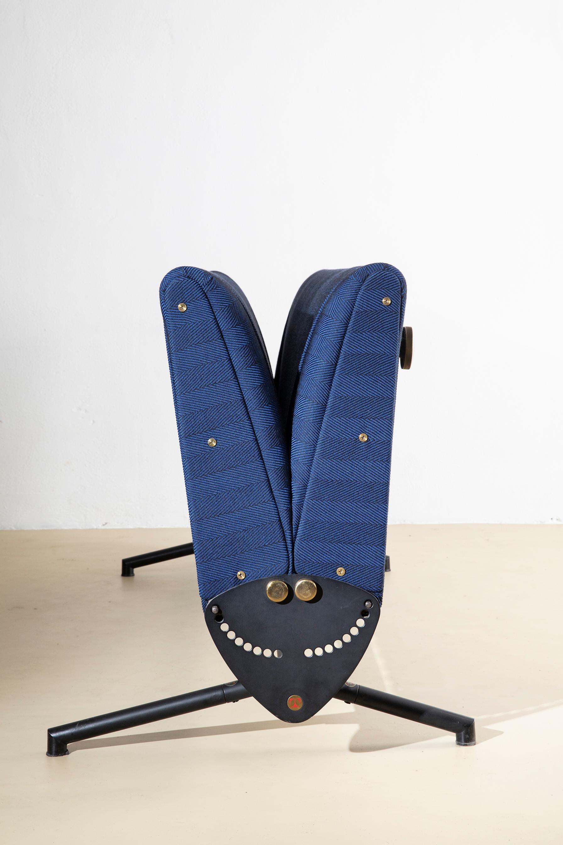 Osvaldo Borsani, Sofá azul D70, 1956 en Excelente estado para la venta en Firenze, IT