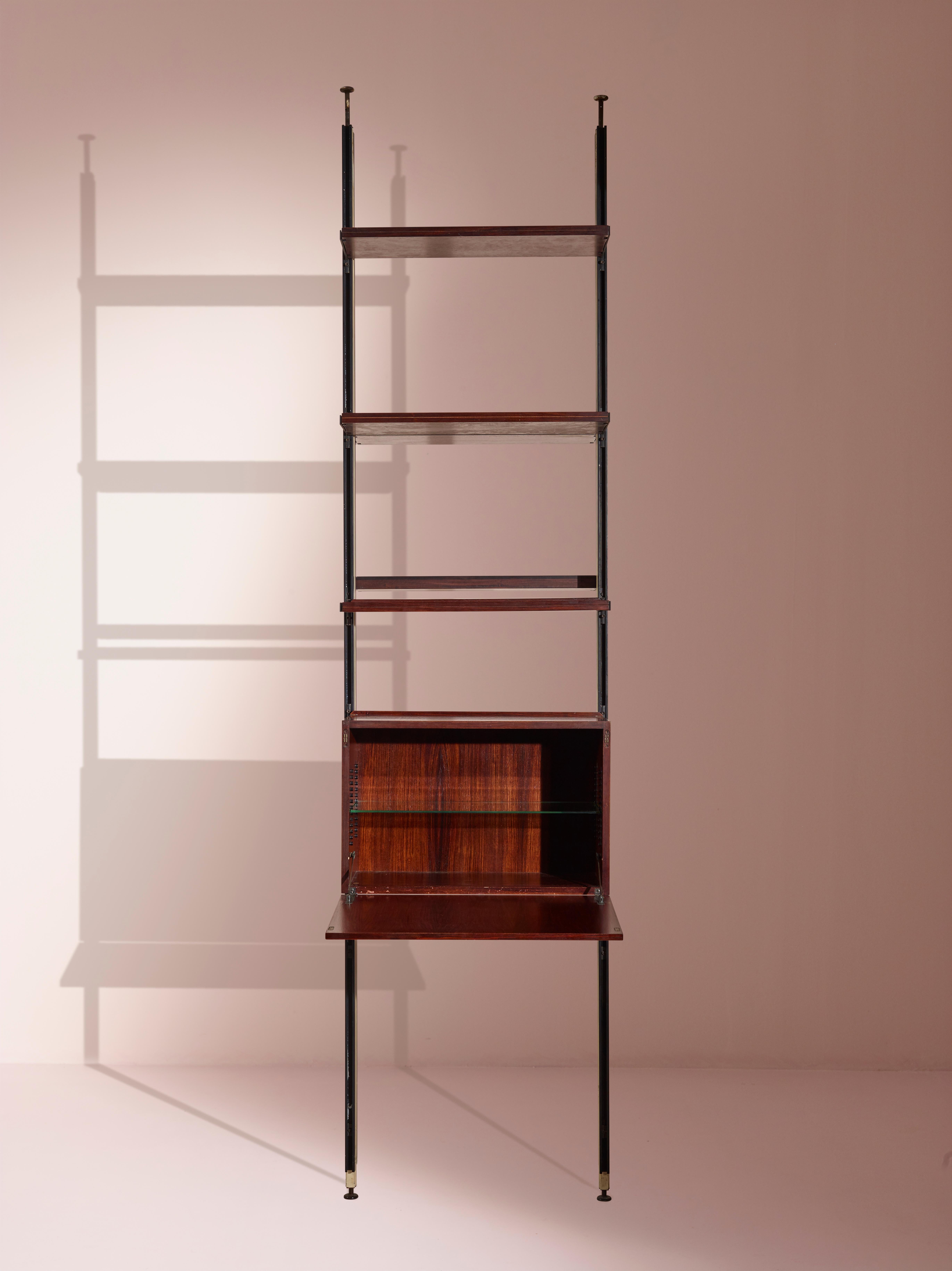 freestanding double-sided bookcase