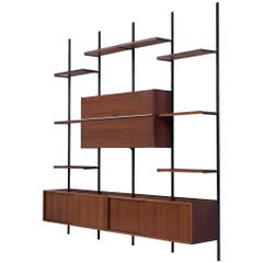 Osvaldo Borsani E22 Modular Wall Unit in Walnut