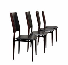 Osvaldo Borsani & Eugenio Gerli für Tecno Satz von 4 'S81' Stühlen, Italien 1960er