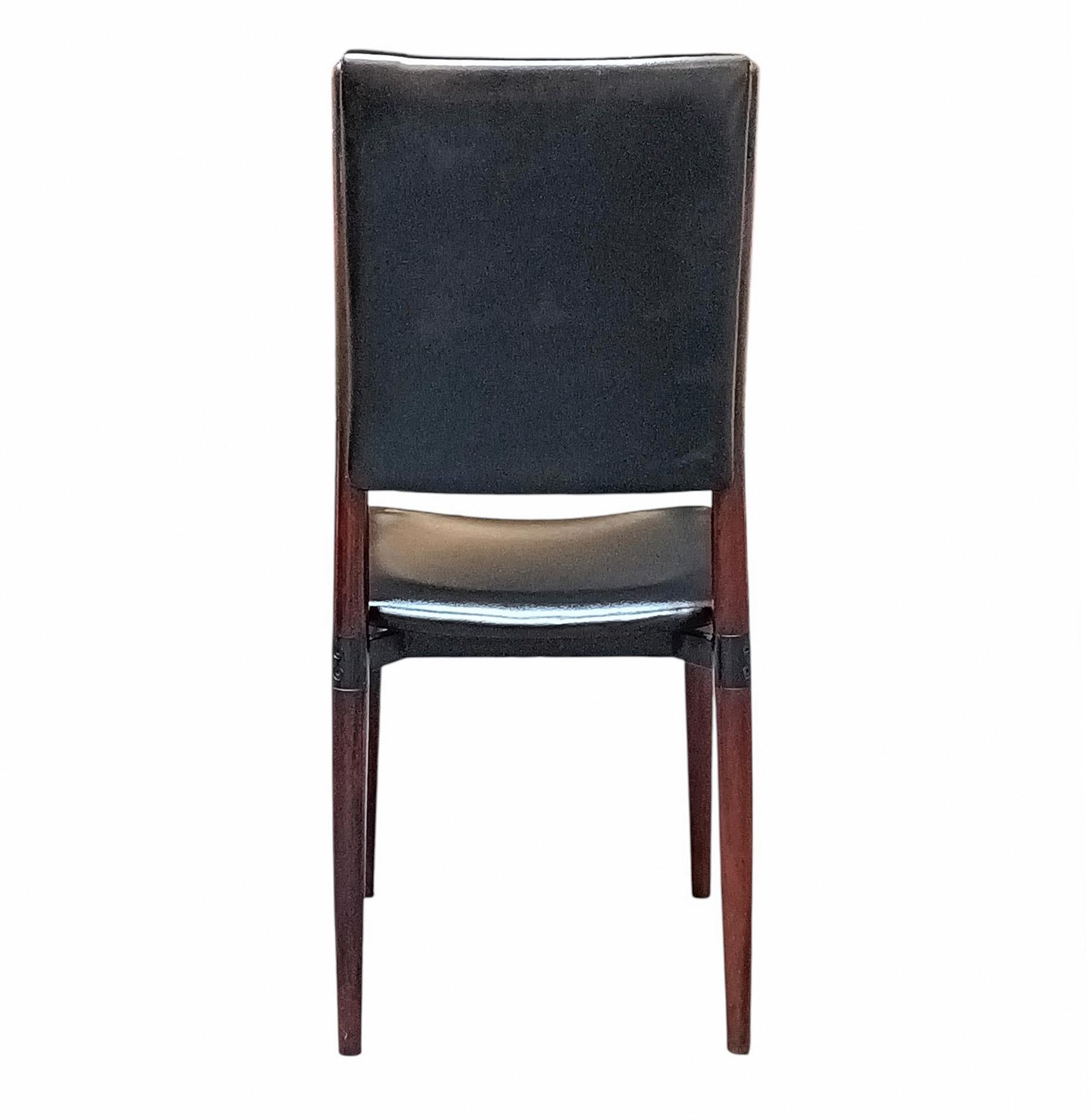 Aluminium Osvaldo Borsani & Eugenio Gerli per Tecno Set di 4 Sedie 