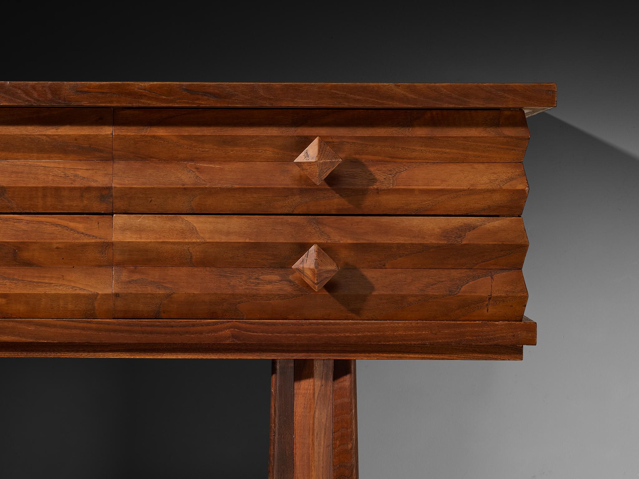 Osvaldo Borsani für ABV Arredamenti Borsani-Varedo Sideboard in Kastanie (Art déco) im Angebot