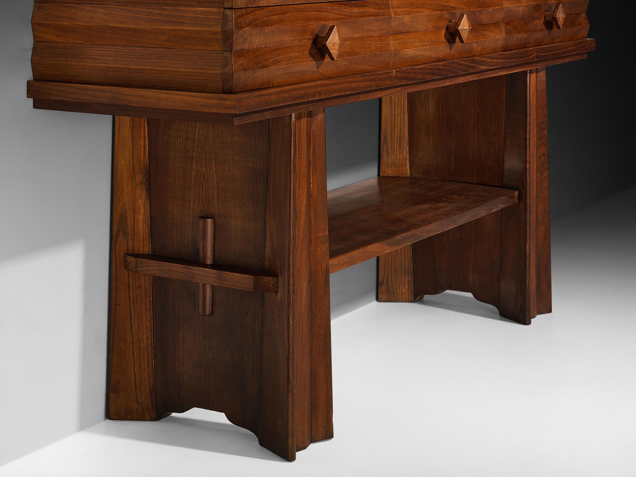 Osvaldo Borsani für ABV Arredamenti Borsani-Varedo Sideboard in Kastanie im Zustand „Gut“ im Angebot in Waalwijk, NL