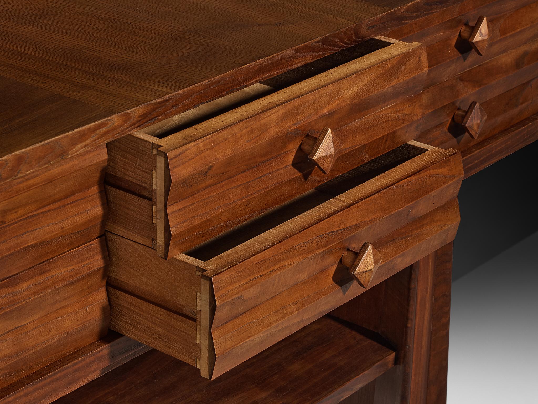 Osvaldo Borsani für ABV Arredamenti Borsani-Varedo Sideboard in Kastanie im Angebot 1