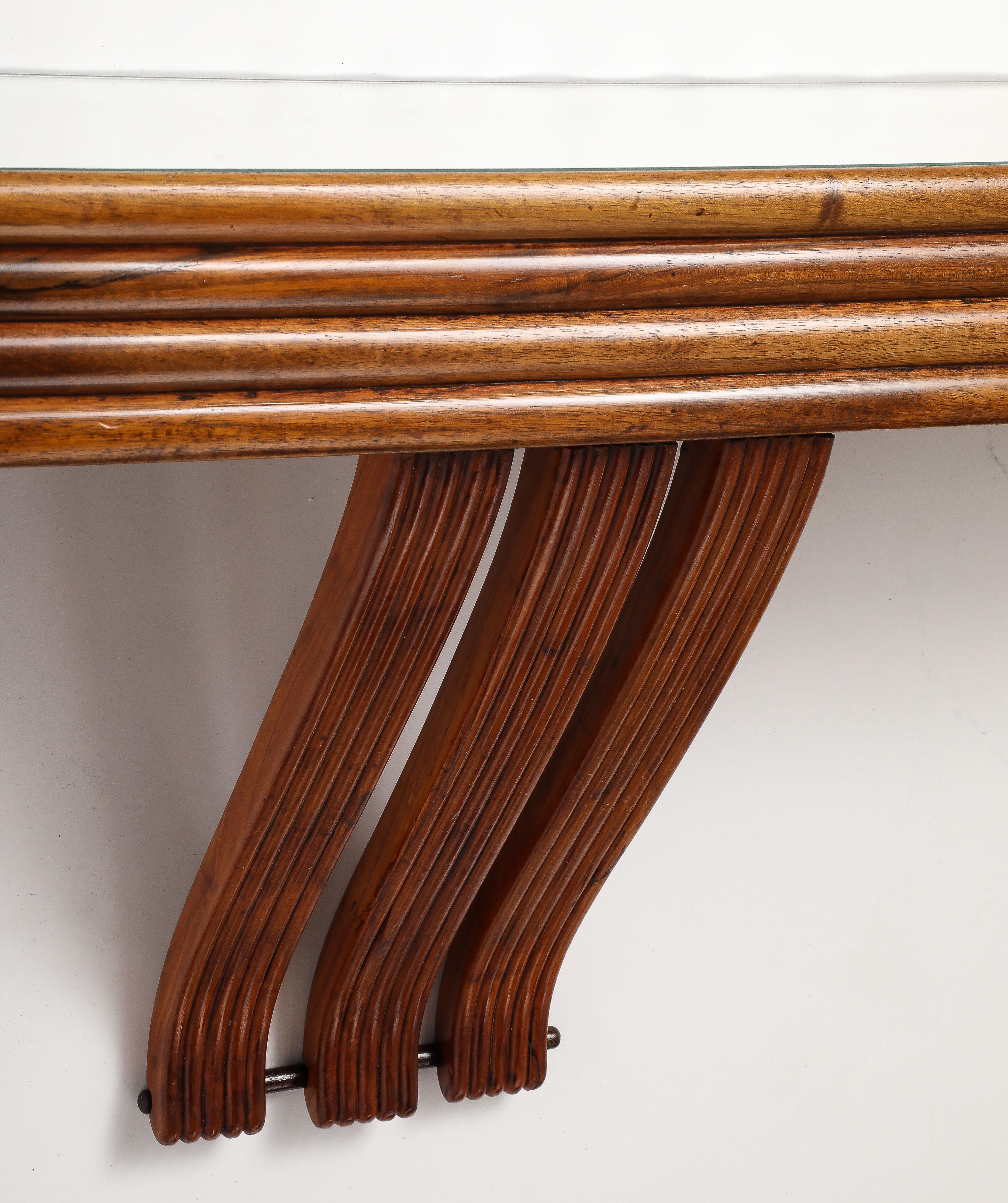 Osvaldo Borsani for ABV Wall Mounted Console and Mirror, circa 1940 6