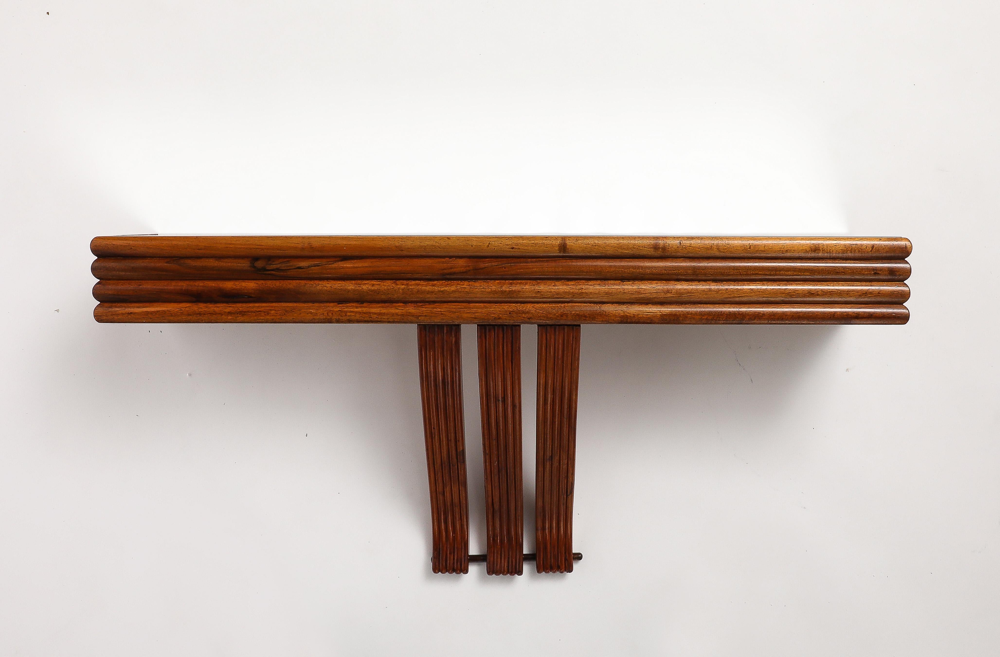 Osvaldo Borsani for ABV Wall Mounted Console and Mirror, circa 1940 9