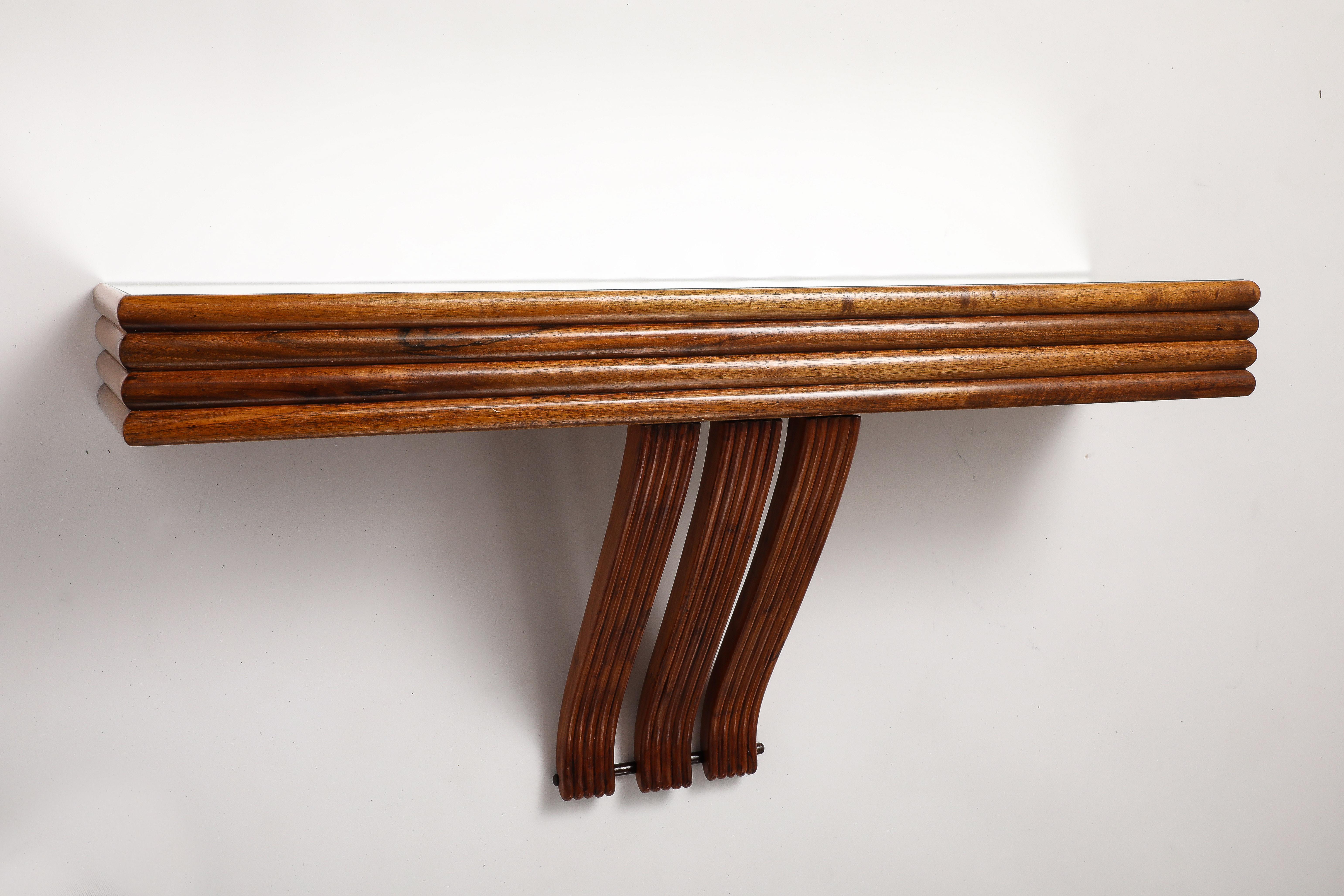 Osvaldo Borsani for ABV Wall Mounted Console and Mirror, circa 1940 11