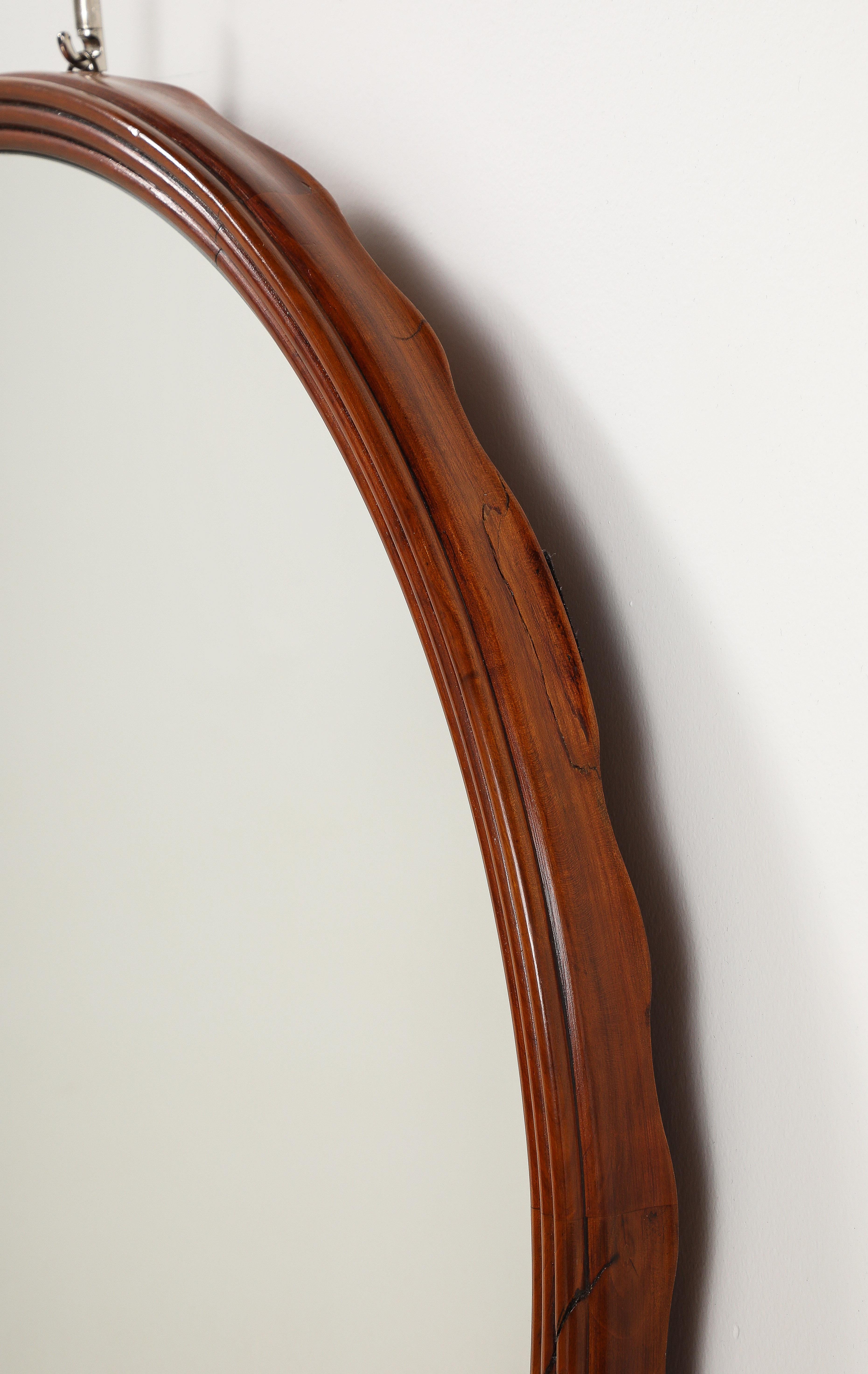 Art Deco Osvaldo Borsani for ABV Wall Mounted Console and Mirror, circa 1940
