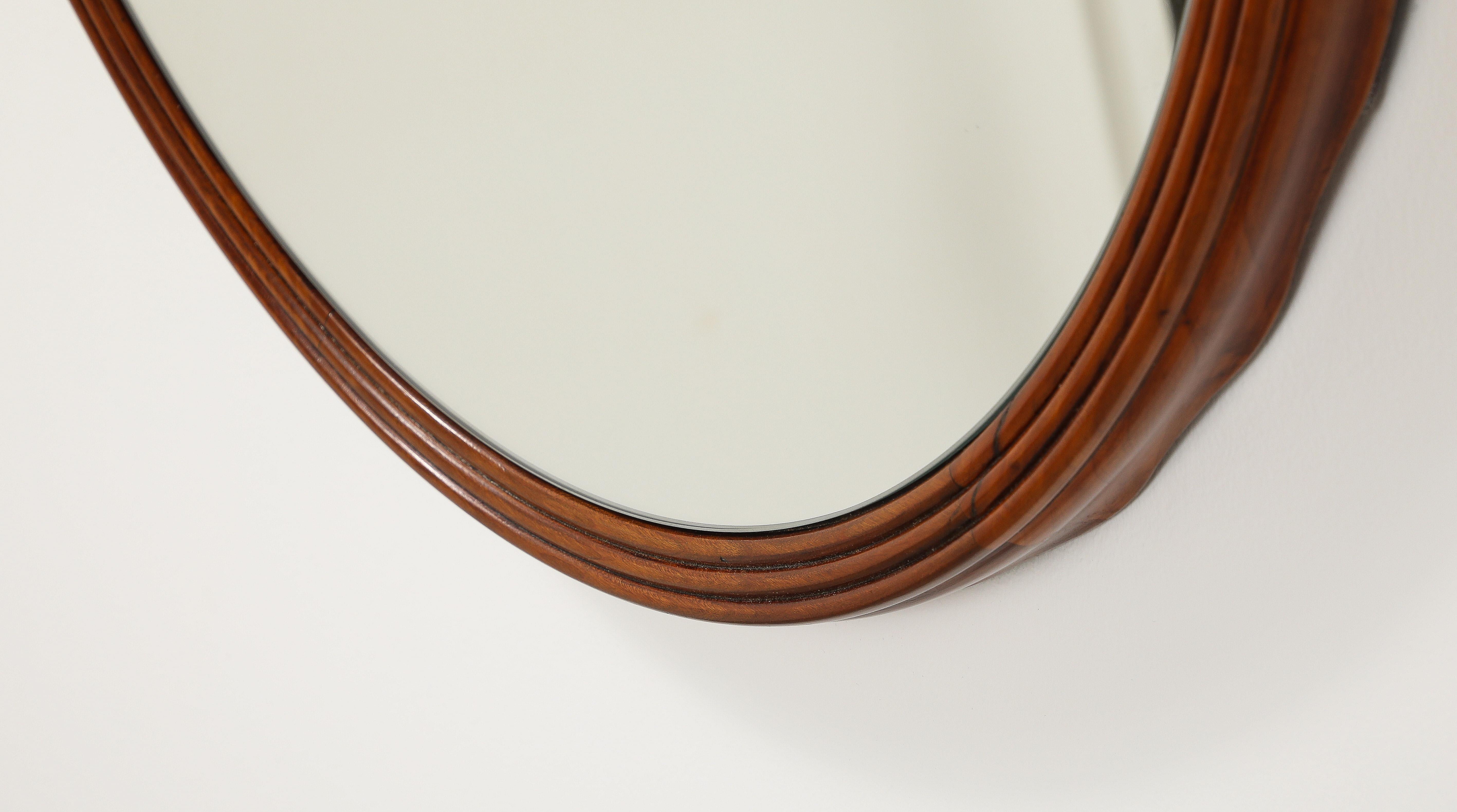 Italian Osvaldo Borsani for ABV Wall Mounted Console and Mirror, circa 1940