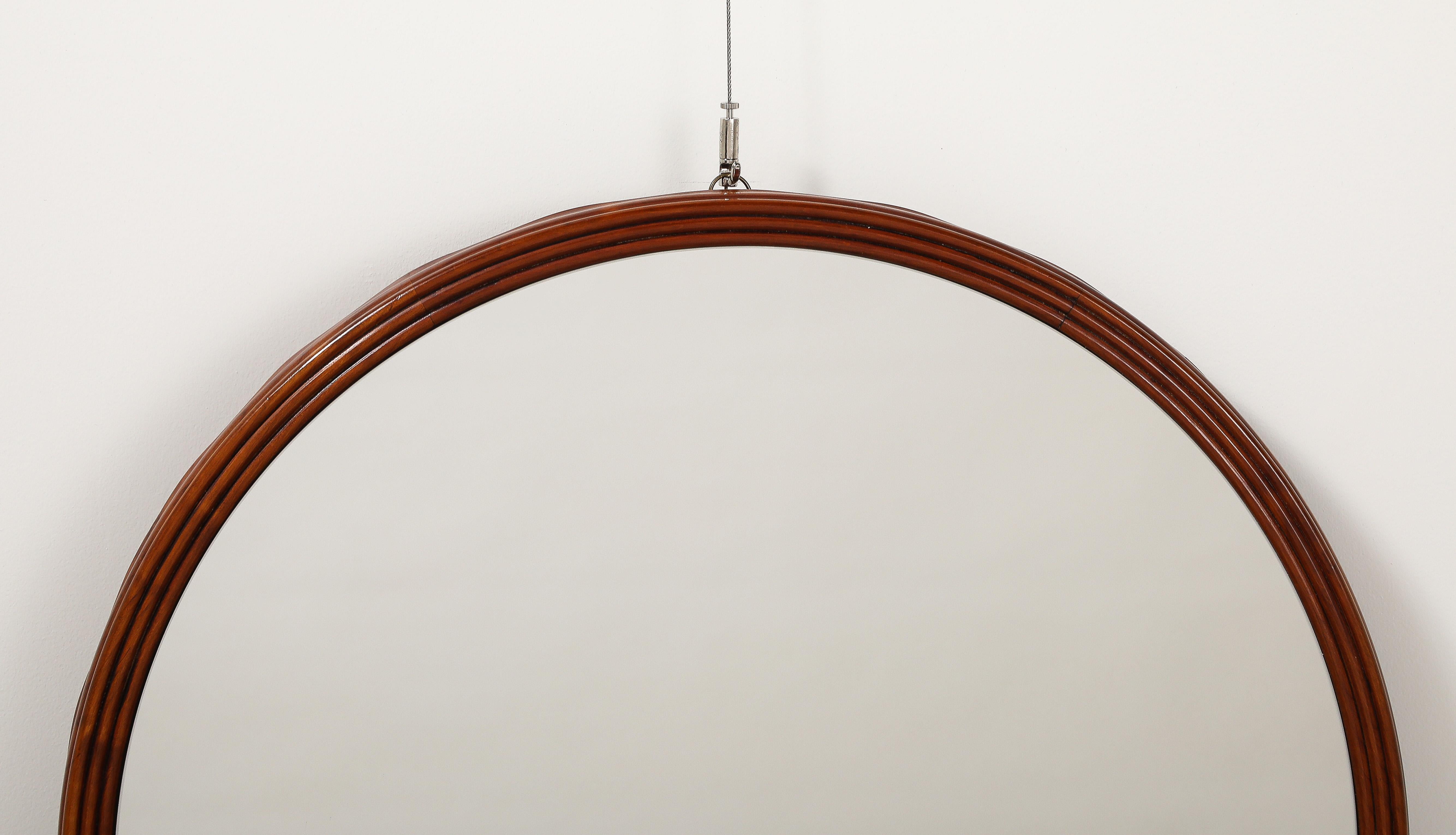 Glass Osvaldo Borsani for ABV Wall Mounted Console and Mirror, circa 1940
