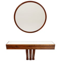 Osvaldo Borsani for ABV Wall Mounted Console and Mirror, circa 1940