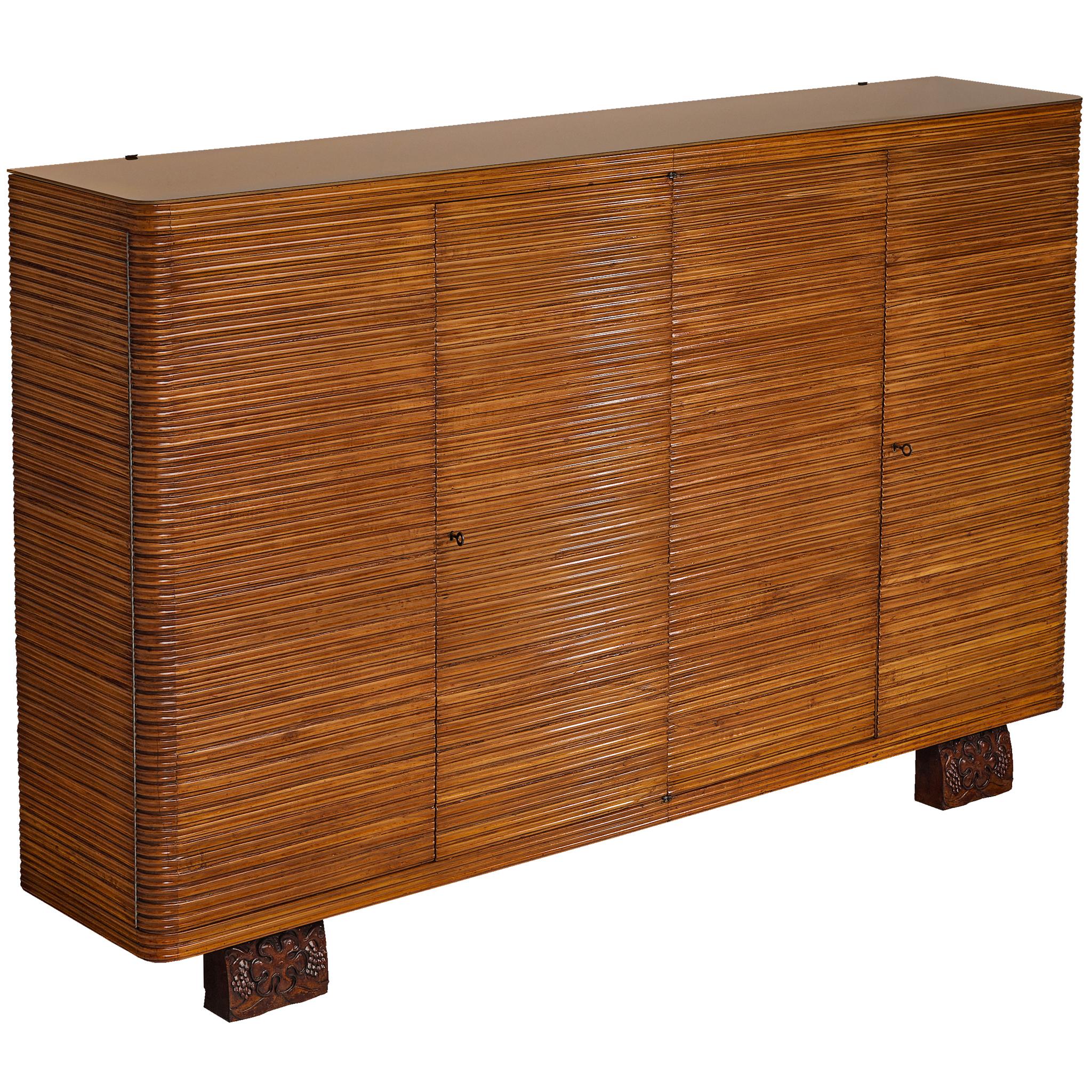 Osvaldo Borsani for Arredamenti Borsani Varedo Highboard in Cherry
