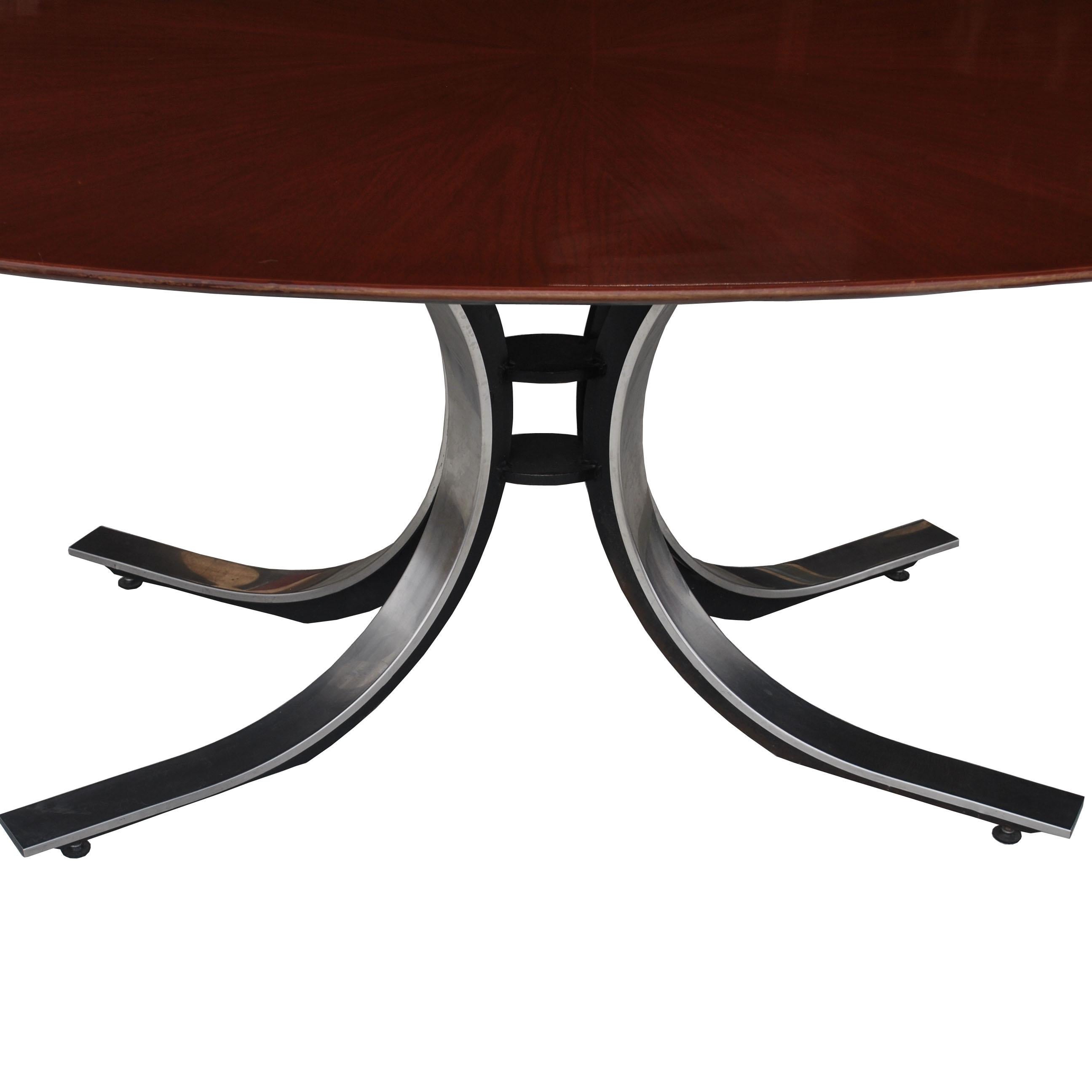 Mid-Century Modern 6FT Borsani Stow Davis Oval Dining Conference Table For Sale