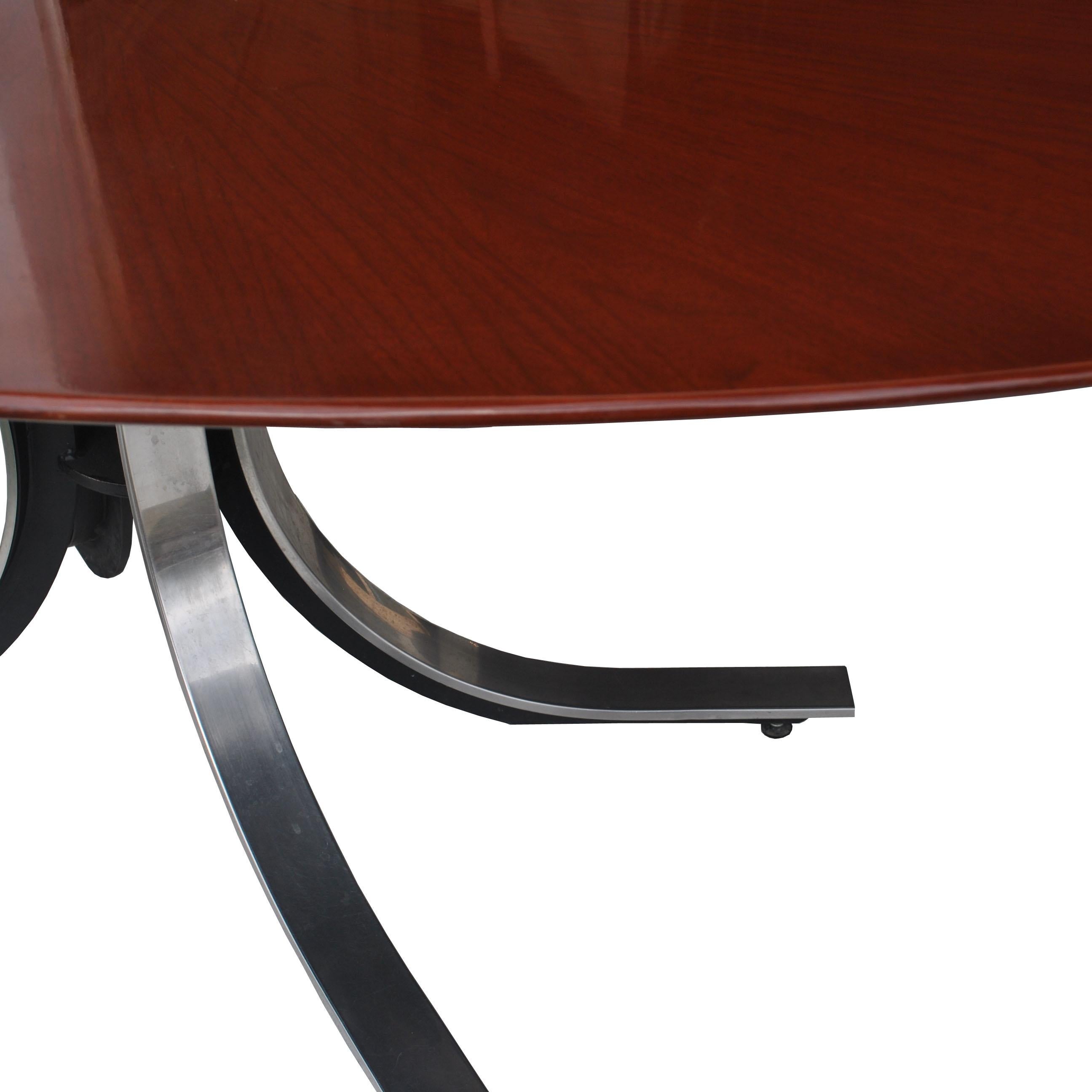 American 6FT Borsani Stow Davis Oval Dining Conference Table For Sale