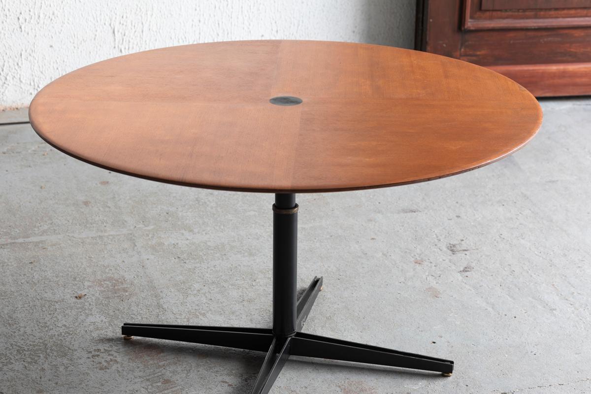 Metal Osvaldo Borsani for Tecno Adjustable Dining Table T41, Italy, 1950s 