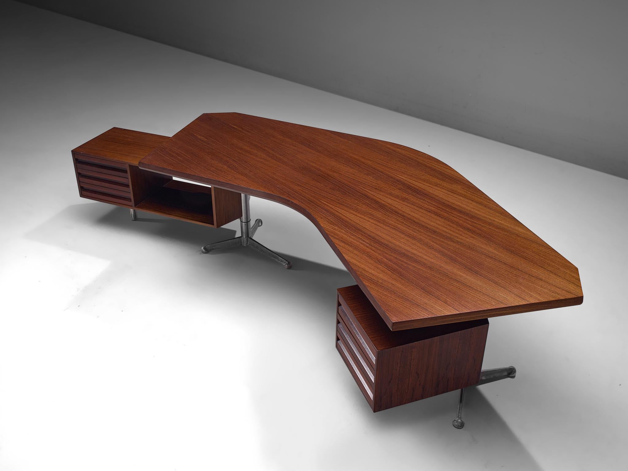 Mid-Century Modern Osvaldo Borsani for Tecno Boomerang Desk T-96