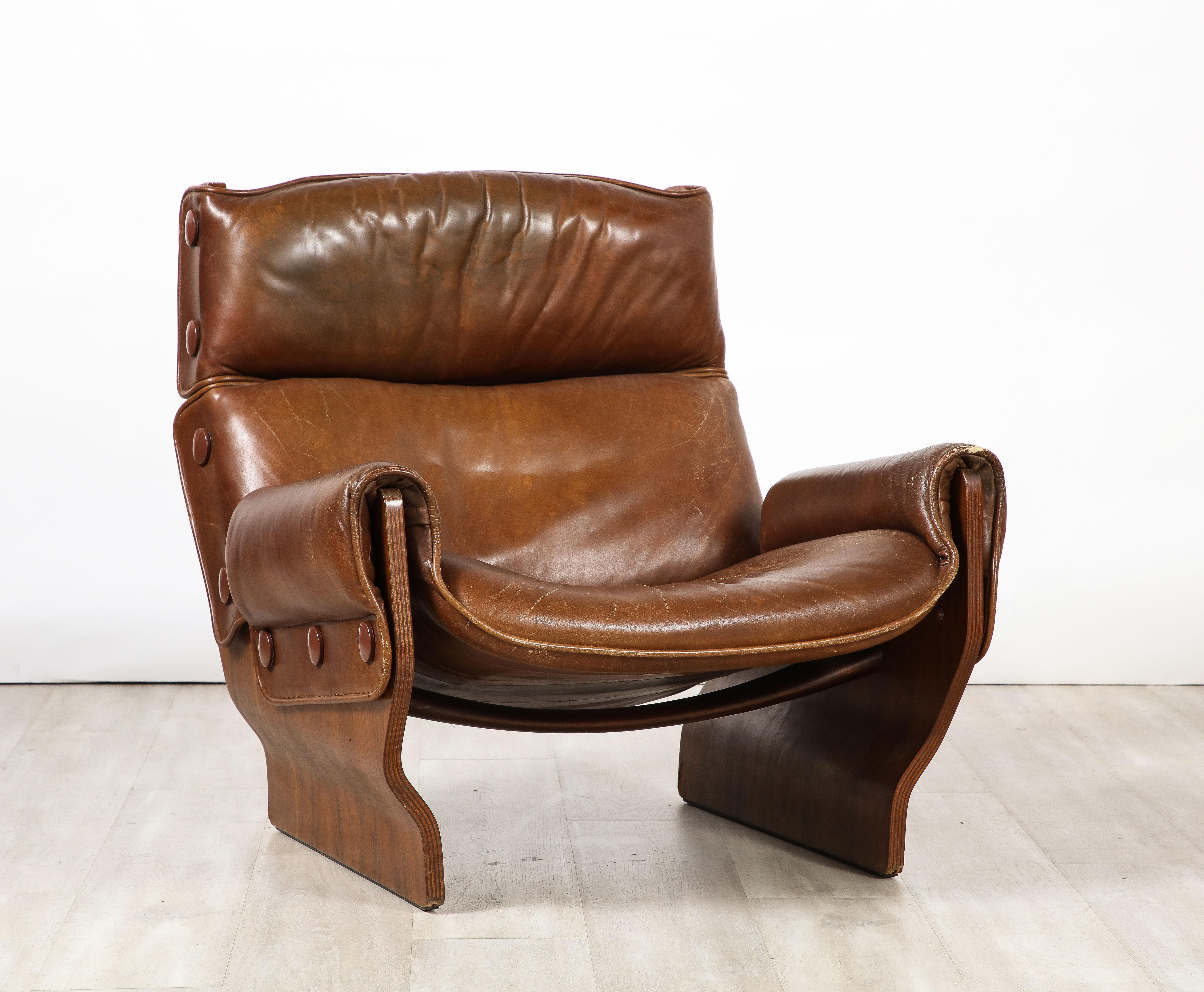 Osvaldo Borsani for Tecno 'Canada P110' Lounge Chair, Italy, circa 1965  4