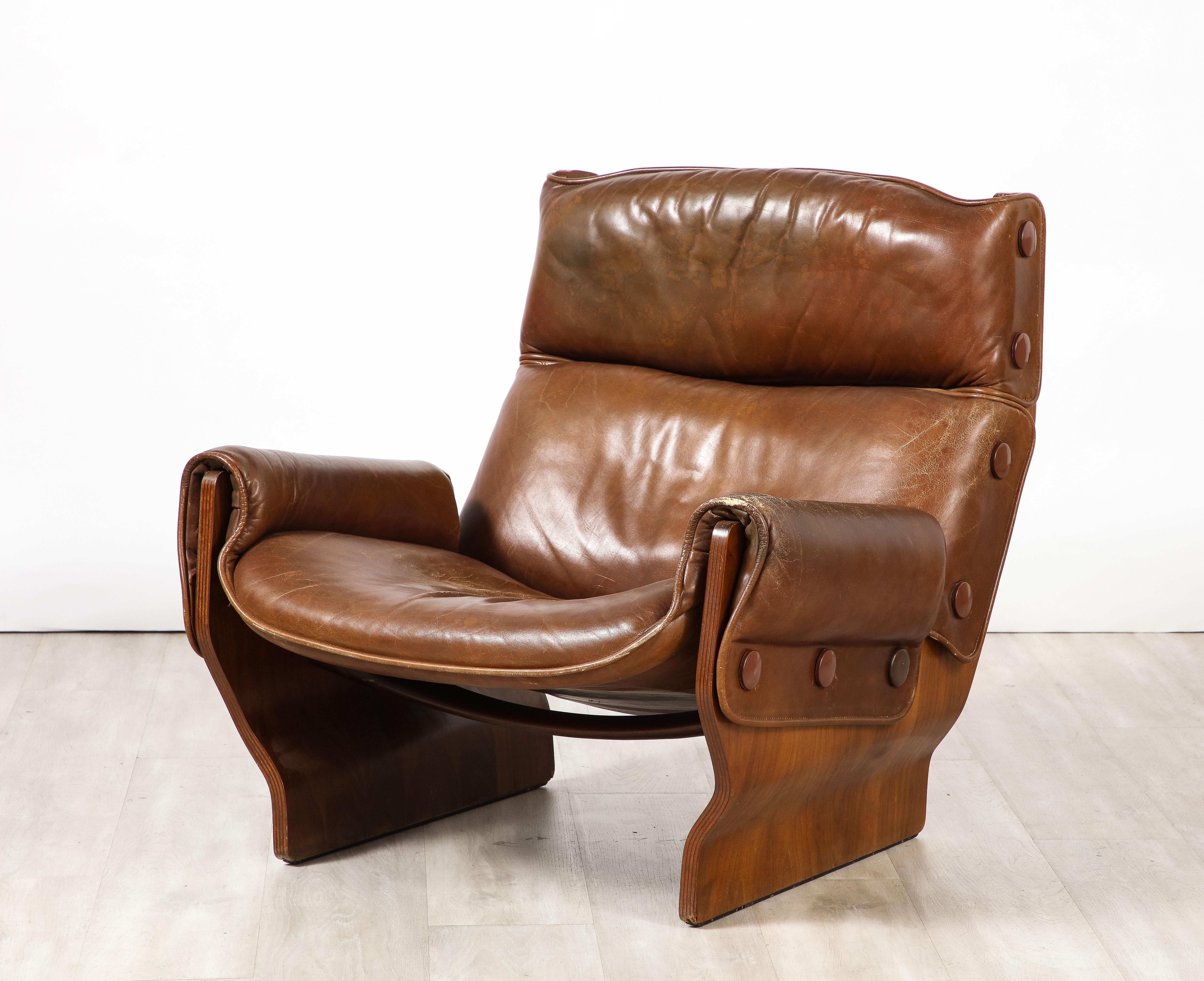 Osvaldo Borsani for Tecno 'Canada P110' Lounge Chair, Italy, circa 1965  7