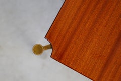 Osvaldo Borsani for Tecno Coffee Table Midcentury in Brass and Wood, 1950s