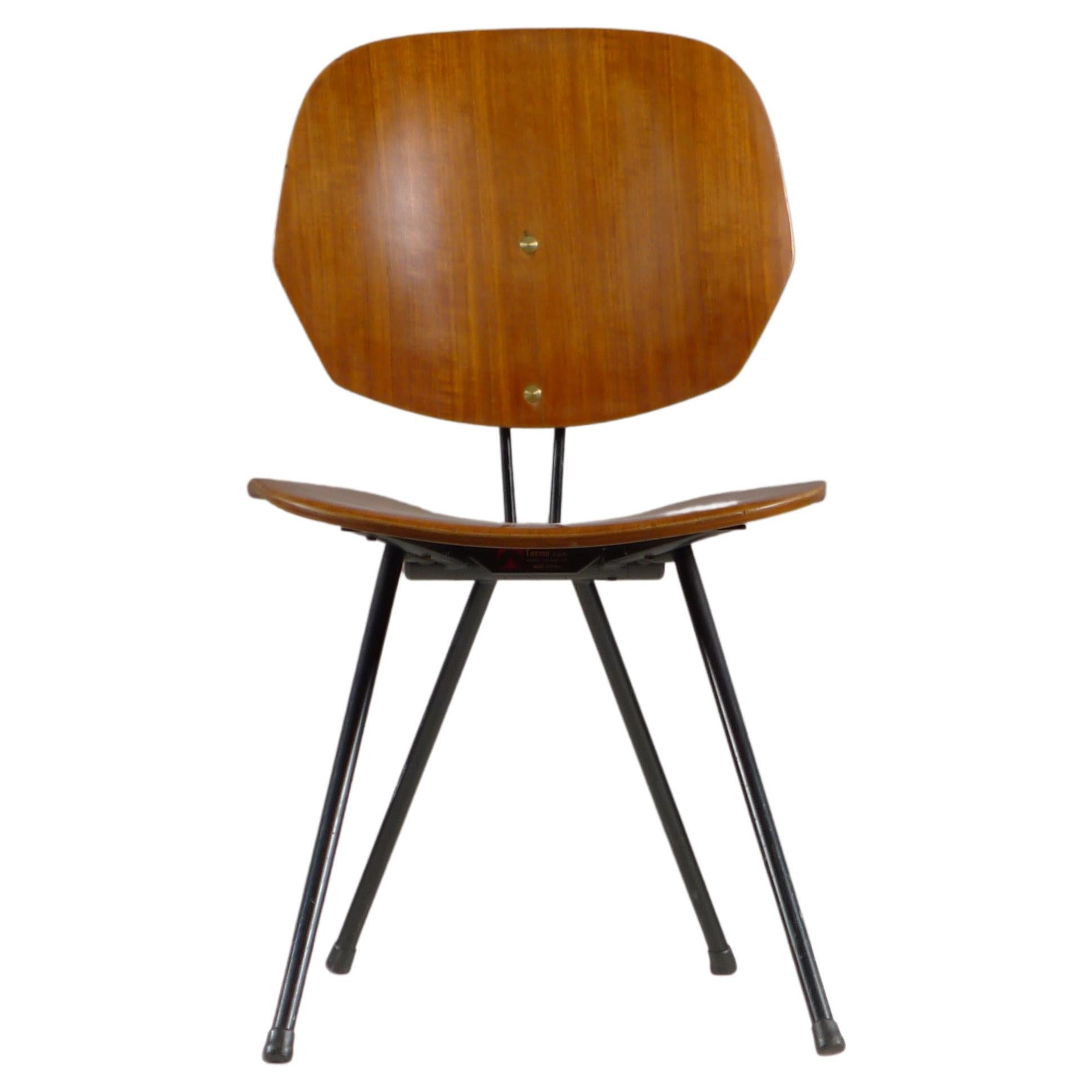 Osvaldo Borsani for Tecno, Italy, S88 Folding Chair, Labelled by Maker, 1950