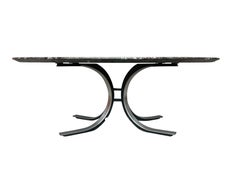 Osvaldo Borsani for Tecno Large Oval Dining Table in Exotic Emperador Marble