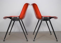 Osvaldo Borsani pour Tecno, paire de chaises italiennes en plastique, 1970