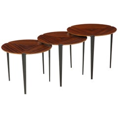 Osvaldo Borsani for Tecno Set of 3 Nesting Tables Model T61