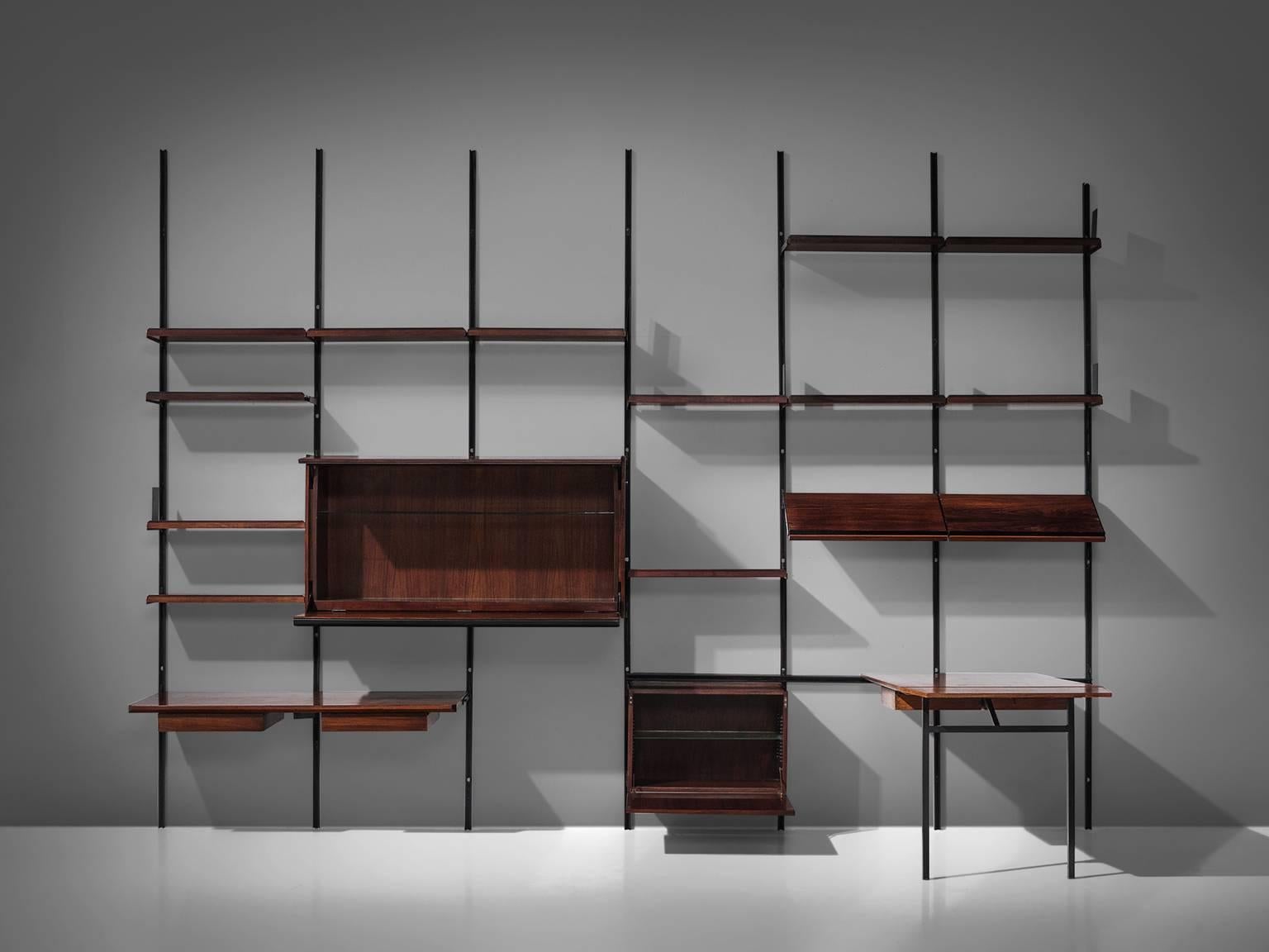 Osvaldo Borsani for Tecno Wall Unit in Rosewood 2