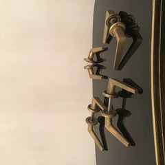 Osvaldo Borsani-Griffe aus Messing, 1950, Italien