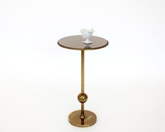 Osvaldo Borsani Italian Brass and Glass Side T1 Tables For Tecno
