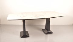 Osvaldo Borsani Italian Mahogany Ebonized Dining Table, circa 1950